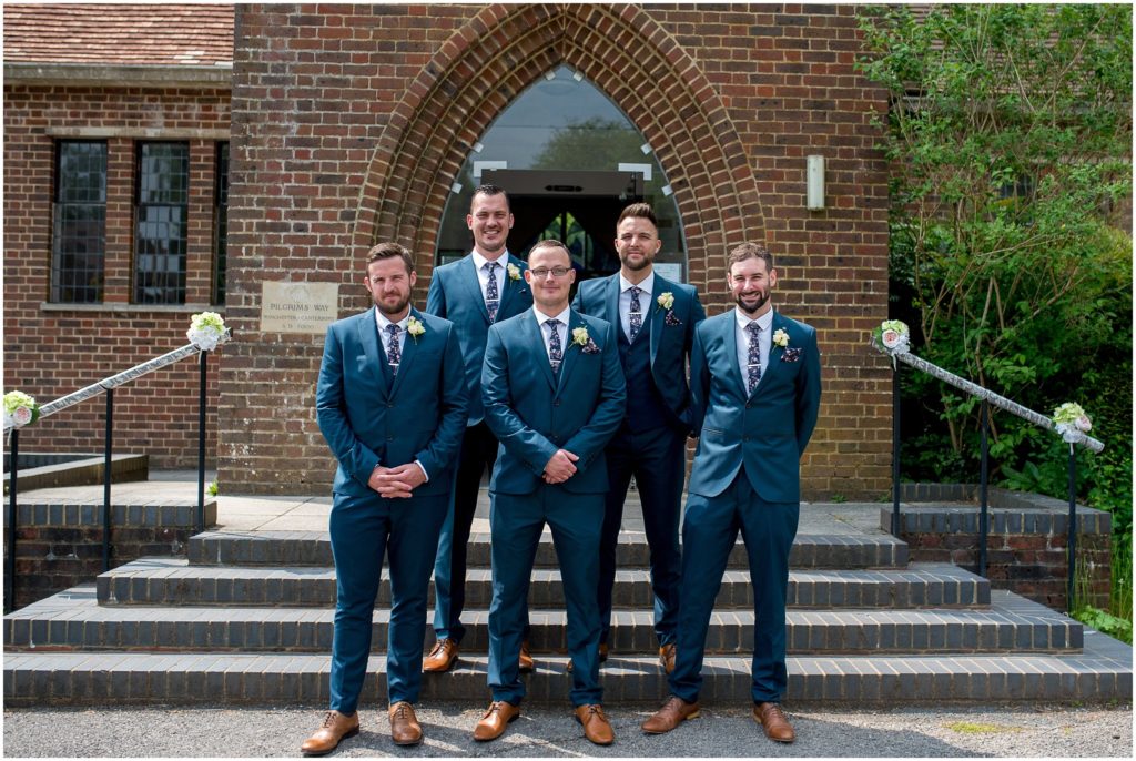 groomsmen before wedding