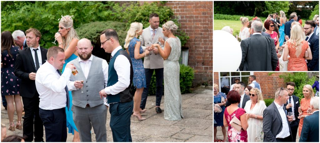 Wedding guests at Old Alresford Place