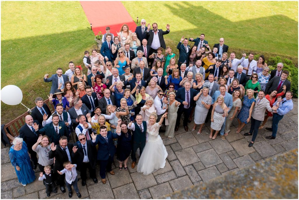 Wedding guests at Old Alresford Place