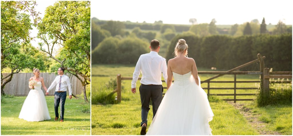 Bride and groom at Old Alresford Place