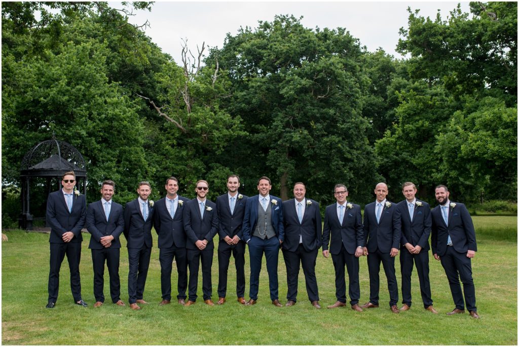 Groomsmen on wedding day