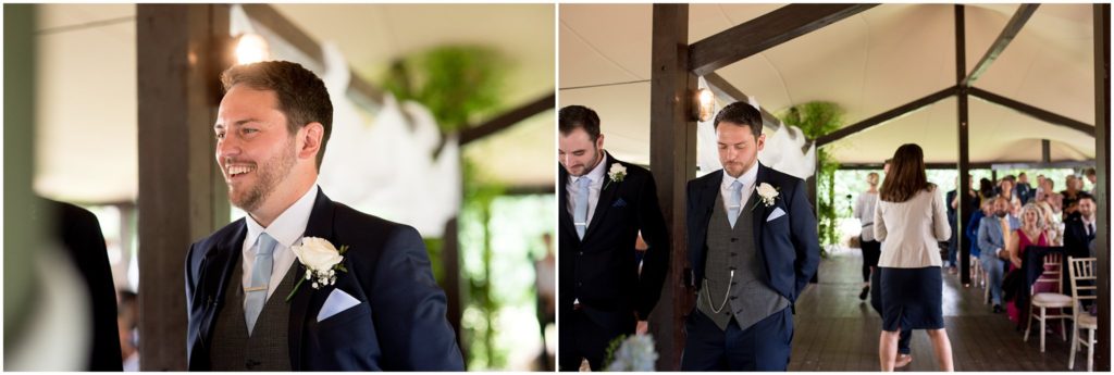 Groom waiting for bride