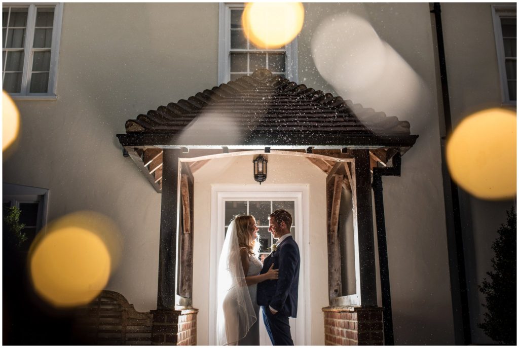 Rainy wedding day in Hampshire