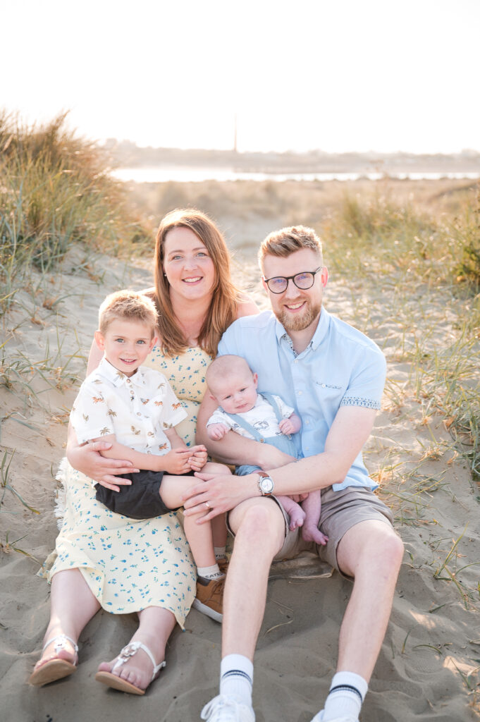 A photo from a family photoshoot on Hayling Island